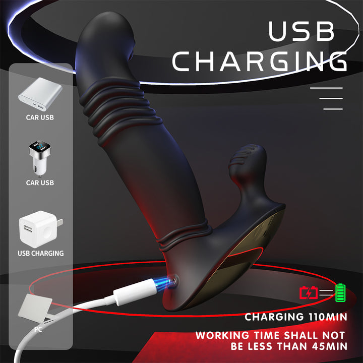 YoYoLemon Masajeador de Próstata Estimulador del Punto P para Hombres, Juguete Anal Vibrador