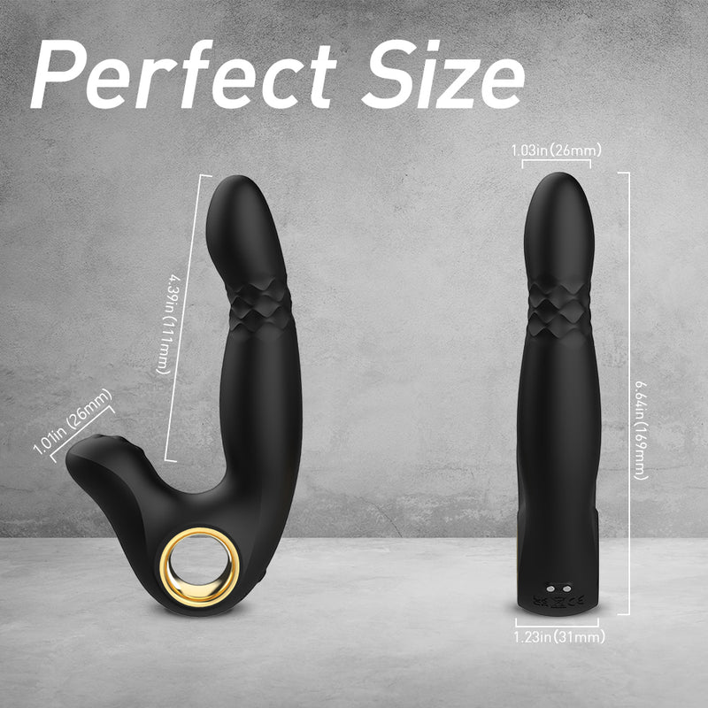 YoYoLemon Masajeador de Próstata Estimulador del Punto P para Hombres, Vibrador de Punto G y Clítoris para Mujeres